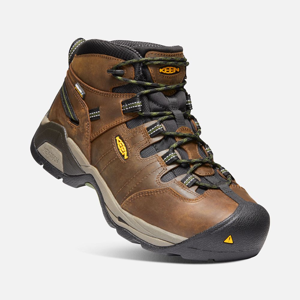 Keen Laarzen Heren Bruin - Detroit Xt Waterproof (Steel Toe) - 05296-ORDL